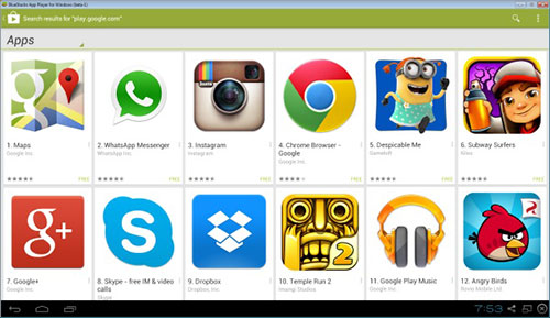 BlueStacks - Google Play Store